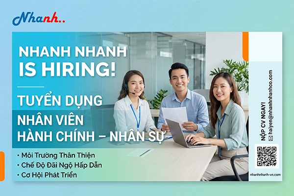 Tuyển dụng: Nhân viên Hành chính – Nhân sự